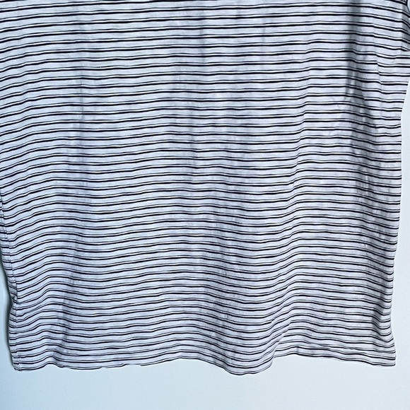 All Saints Gray White Striped Crewneck Short Sleeve T-Shirt - 29953 - Picture 14 of 14